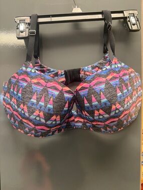 PINK Victoria's Secret Multicolor Geo Print Underwire Bra - Pink, Blue, Purple